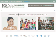 Tablet Screenshot of pooledermatology.com